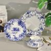 Prato de Comida Ocidental de Cerâmica Estilo Europeu Prato de Bife Doméstico Prato Estilo Ocidental Louça de Porcelana Óssea Tigela de Arroz Taça Tigre Zhonglin Atacado