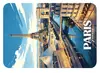 Imanes de nevera con ilustración de las ciudades francesas París, Niza y Marsella, arquitectura de estilo europeo, souvenirs turísticos culturales y creativos, pegatinas magnéticas, regalos
