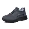 Zapatos de Algodón para Caminar Personalizados Talla Grande Suela Suave Cómodos Botas para Hombre Cálidas Botas de Nieve