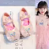 Zapatos de Cuero para Niñas Estilo Primavera/Otoño 2026 Suela Suave Zapatos Planos de Cristal para Niña Pequeña Zapatos de Princesa para Bebés y Niños Elegantes con Pedrería
