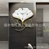 Reloj de Pared Estilo Lujo Ligero Sala de Estar Simple Moderno Decoración de Pared Personalizado Creativo Moda Reloj de Pétalos Decoración de Reloj para el Hogar