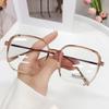 Armazones de Lentes Tr90 Armazón Cuadrado Irregular Moda Se Pueden Adaptar con Lentes de Prescripción Venta al por Mayor para Hombres y Mujeres Estudiantes Luz Anti-Azul Estilo Chino