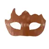 Máscara de Halloween de medio rostro de PVC con patrón de diamantes multifacético transfronteriza, accesorio de disfraz para fiestas de máscaras y eventos de maquillaje