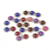 Plato Redondo de Flor Taladro Hebilla Lazo Hecho a Mano DIY Material para Accesorios para el Cabello Accesorios para Abalorios Flor de Doble Capa Estilo Diamantes de Imitación Perla
