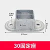 Accesorios para Vallas de Barandilla Base Fija Acero Galvanizado Fijaciones de Pared Balcón Base Inclinada Escalera Conectores de Tubo Cuadrado Hebillas