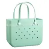 Moda Europea y Americana Bolso de Agujeros Eva de Color Sólido, Bolso de Playa y Piscina, Bolso de Playa DIY, Ampliable, Bolso de Mano Portátil para Almacenamiento