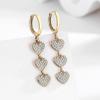 Pendientes largos con borlas de estilo coreano, ligeros, de lujo, con diseño de nicho, de alta gama, con incrustaciones de circonitas que combinan con todo para mujer.