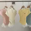 Playera de Punto de Manga Corta con Cuello Halter y Encaje para Mujer, Diseño de Verano 2025, Top Delgado y Versátil
