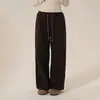 Pantalones Largos de Felpa Suave con Cintura Alta y Corte Amplio para Niñas, Novedades Otoño 2026, Cintura Elástica para Niños, Cómodos, Versátiles