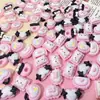 Mini Serie Pequeña Negra Accesorios de Resina DIY Pegamento Cremoso Funda de Teléfono Accesorios para el Cabello Pasador Pendientes Accesorios para Pulsera