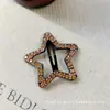 Pinza para el pelo de estrella de strass de cinco puntas para mujer 2026 nuevo estilo pinza lateral para la línea del cabello frontal flequillo pinza para mechones laterales pinza para el pelo pinza bb