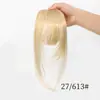 Flequillo Falso de Aspecto Natural para Mujer, Flequillo Frontal Realista, Flequillo Falso sin Costuras, Fibra de Alta Temperatura