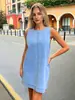 Saia Suspensa de Sarja Lavada Nova Primavera e Verão Cruzada Europeia e Americana para Mulheres Saia Midi Suspensa Vestido Sexy