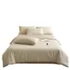 Estilo madera natural 100% lujo ligero todo algodón 60 hilos jacquard gasa de doble capa juego de cuatro piezas funda de edredón de algodón puro, sábana, ropa de cama