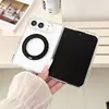 Soporte metálico 360 compatible con funda iPhone Duo, Apple 18 Plegable, funda minimalista con tacto de piel magnética, para mercados internacionales