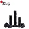 Tornillos de Cabeza Redonda Cruzada de Acero Inoxidable 304 Estándar de Guangdong Tornillos de Cabeza Plana Galvanizados en Negro M2M3M4M5M6M8