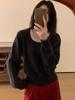 Suéter tipo jersey suave y ceroso estilo Chanel para mujer Otoño e Invierno 2024 Nuevo Top suéter base interior de cachemira