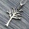 Collar Europeo y Americano Caliente Árbol de la Vida Hueco Colgante de Árbol de Acero Inoxidable Personalizado Accesorios Versátiles Caliente Venta al por Mayor