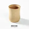 Taza pequeña japonesa de bambú para vino tubo de bambú carbonizado taza de agua sin pintura artesanía madera de bambú estilo pastoral taza de cerveza vino