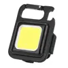 Luz LED mini multifuncional portátil para llavero, luz de trabajo COB de alto brillo, luz de mantenimiento, luz de emergencia USB para exteriores y camping