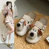 Novas Chinelos Baotou, Desenho Animado Fofo, Estilo Coreano Versátil, Pequena Fada, Sola Macia, Para Interior e Exterior, Antiderrapante, Sola Grossa, Sapatos Boken para Mulheres