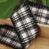 Borda grossa Colégio fita xadrez estilo coreano arco diy acessórios para o cabelo agarrar clipe acessórios de jóias roupas chapéu cinto decorativo