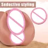Juguetes de Silicona con Molde de Vagina y Glúteos Transfronterizos, Copa de Masturbación Masculina, Muñeca de Silicona, Vagina Falsa, Juguetes Sexuales para Adultos