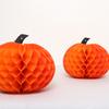 Bola de Panal de Calabaza Halloween Decoración Colgante de Papel 3D Otoño Acción de Gracias Centro Comercial Ventana Techo Bola Decorativa de Papel