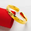 Loja Dourada Mesmo Estilo Céu Estrelado Dragão e Fênix Pulseira Aberta para Mulheres, Cor Duradoura, Joia Pulseira Versátil da Moda Atacado