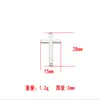 Colgante de Cruz de Acero Inoxidable Más Vendido Transfronterizo Simple Chapado en Oro Accesorios para Pulseras de Joyería DIY Listos para la Venta