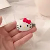 Pinza de Pato Hello Kitty Japonesa Linda para Mujer, Pinza para Fleco Lateral, Accesorio para el Cabello de Gato Muñeca Dulce de Dibujos Animados