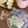 Grampo de Cabelo Flor de Ovo Transfronteiriço Presilha de Flor para Pegar Cabelo Disco para Parte de Trás da Cabeça Feminino Presilha de Tubarão Acessórios de Cabelo Estilo Férias na Praia Senso de Alto Padrão