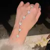 Pulseira de Zircônia Semelhante às do Xiaohongshu, Toque de Luxo Leve e de Alta Qualidade, Pulseira Estilo Coreano Ins, Acessório de Mão da Moda e Versátil para Mulheres, Atacado