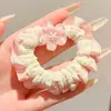 Diadema de Pelo Plisada con Volantes de Alta Gama Estilo Coreano 2026 Nueva Cuerda para Moño y Cola de Caballo para Mujer