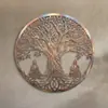 Colgantes y adornos de decoración de pared de hierro forjado transfronterizos, artesanías de metal, venta directa del fabricante, siluetas cortadas con láser y pintadas con UV