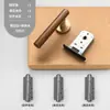 Nuevo Estilo Chino Cerradura de Puerta Invisible para Habitación Interior Cerradura de Puerta Retro Bronce Amarillo Cerradura de Lengüeta Única Manija de Puerta de Habitación Oculta