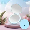 Nuevo Espejo de Maquillaje LED Portátil Mini Redondo Apilable con Luz Se Puede Imprimir con Logo