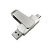 Pen Drive USB Rotativo de Metal 3.0 de Alta Velocidade 128g Grande Capacidade Presente para Feira de Negócios Pen Drive Atacado com Logotipo Gravado