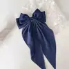Popular Estilo Coreano Estilo Ballet Dulce Larga Cinta Pin de Pato Accesorios para el Cabello para Mujeres Doble Capa Cinta Larga Pinza de Moño para el Cabello
