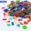 Azulejos de Mosaico, Materiais Artesanais, Materiais para Luminária de Mesa DIY, Vidro de Cristal Colorido de Alta Transparência com Mica