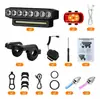 Luz de bicicleta de alto brillo con bocina de alto decibelio, luz de iluminación nocturna para bicicleta, juego de accesorios para equipo de ciclismo al aire libre