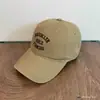 2026Ss~Estilo Coreano Todas las Estaciones Versátil Gorra de Béisbol Bordada de Moda Personalizada con Visera Ancha que Favorece el Rostro