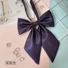 Pajarita Brillante Color Sólido Uniforme Jk Traje Pequeño de Marinero Accesorios de Lazo para Estudiante Camisa Estilo Preppy Femenino Dulce