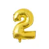 Balão de alumínio em formato de letra A-Z em inglês de 16 polegadas para festa de aniversário, suprimentos de decoração para festas, atacado