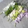 Delphinium Artificial de 2 Ramas con Acabado Afelpado, Delphinium Grande, Jacinto, Decoración para el Hogar, Accesorios para Fotografía de Bodas, Flores Artificiales al por Mayor