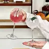 Taza de café de estilo ins nórdico, taza especial para degustación de aromas, vaso de cristal con tallo alto, copa de champán creativa para restaurante, copa de vino de frutas