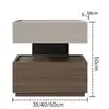 Nuevo modelo 2026: Mesita de noche minimalista italiana, de lujo ligero y alta gama con diseño flotante y caja fuerte incorporada