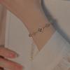 Primavera Março Trevo de Quatro Folhas da Sorte Pulseira Jade Hetian Feminina Verão ins Design de Nicho Celebridade da Internet Combina com Tudo Namorada Ajustável