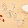 Vaso medidor de plástico transparente con escala cocina 300/600/1000ml vaso medidor para hornear vaso medidor PS engrosado cilindro medidor