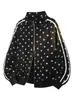 Otoño 2026 Nuevo Estilo Estilo Hong Kong Sombra Cero Pared Talla Grande Cuello Alto Sudadera con Capucha Cardigan M-5X HW261042-P46